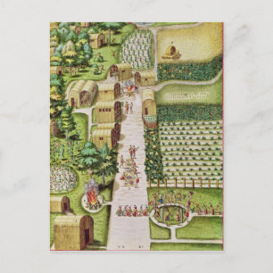 The Village of Secoton Postcard