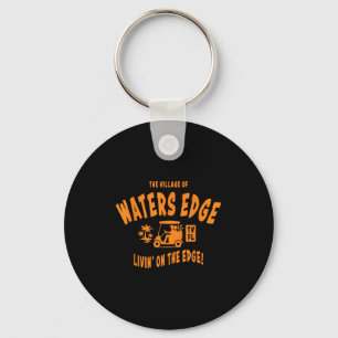 The Village Of Waters Edge Tv Fl Golf Cart Design  Keychain