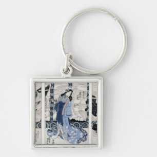 The village of Yatsuhashi at Okasaki Keychain
