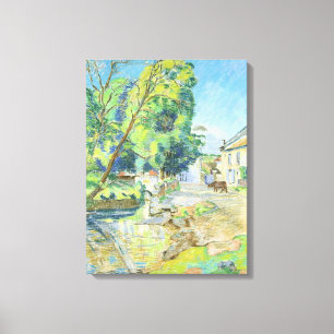 The Village (pastel on paper) Canvas Print