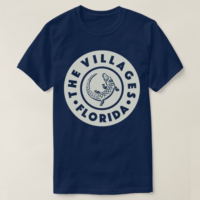 The Villages Florida Circle Tan T-Shirt (Design Front)