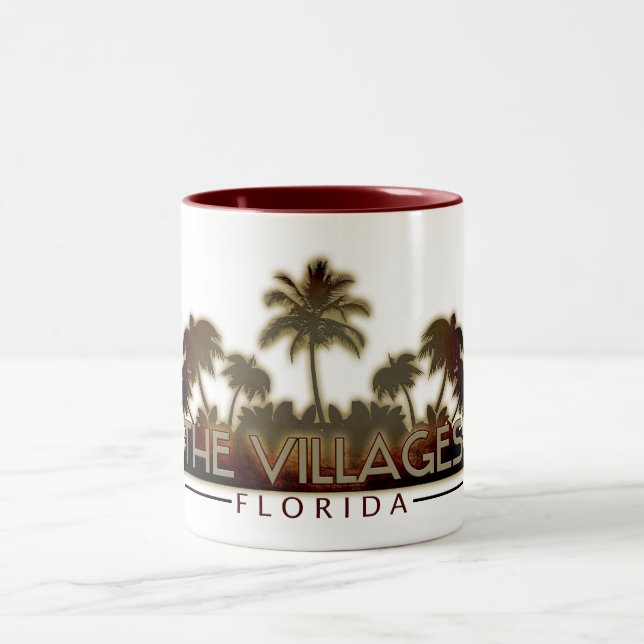 The Villages Florida palm tree mug (Center)