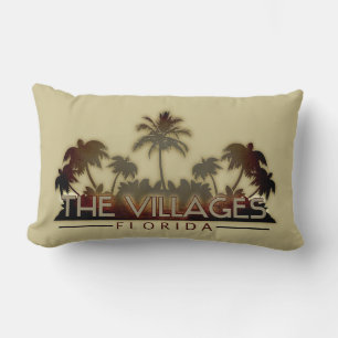 The Villages Florida palm tree pillow