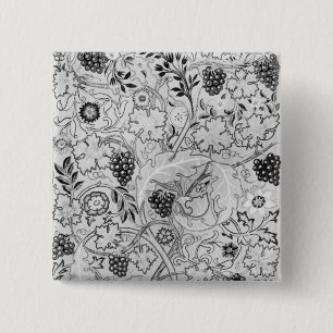 The Vine', 1878 2 Inch Square Button