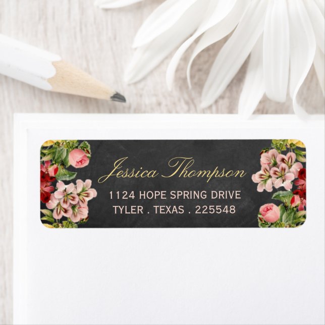 The Vintage Floral Chalkboard Wedding Collection (Insitu)