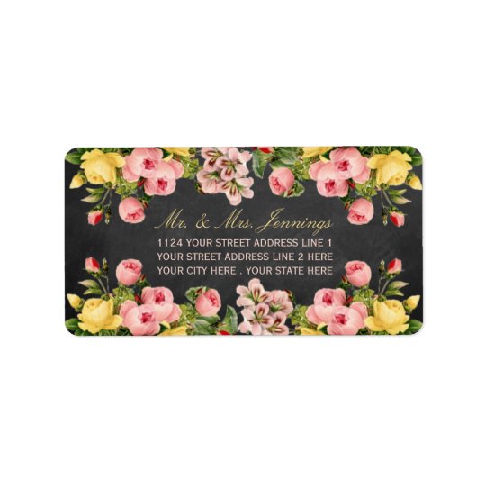 The Vintage Floral Chalkboard Wedding Collection