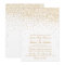 The Vintage Glam Gold Confetti Wedding Collection