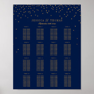 The Vintage Glam Gold Confetti Wedding Collection Poster