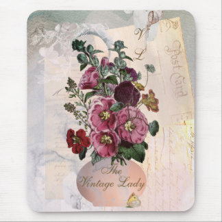 The Vintage Lady Vase + Monogram Mouse Pad