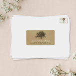 The Vintage Old Oak Tree Wedding Collection Label<br><div class="desc">These vintage old oak tree wedding labels are perfect for any couple planning a romantic antique themed marriage. The design features a vintage old oak tree with glowing white lights and is finished with a vintage style background. Easily personalize this label template by adding your custom wording to the template...</div>
