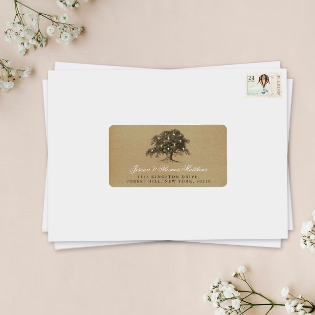 The Vintage Old Oak Tree Wedding Collection Label (Creator Uploaded)