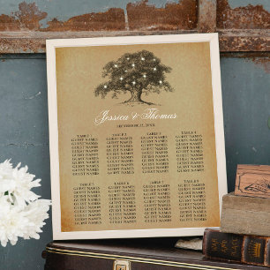 The Vintage Old Oak Tree Wedding Collection Poster
