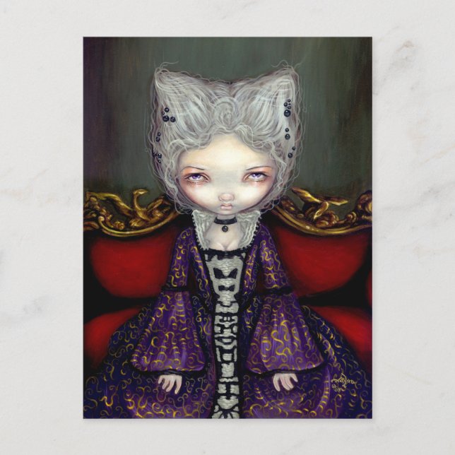 "The Violet Duchess" Postcard (Front)