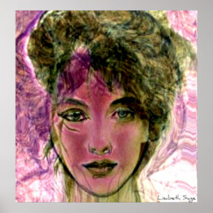 "The Violet Warrior" Portrait Poster