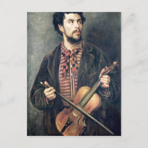 The Violin Player Postcard