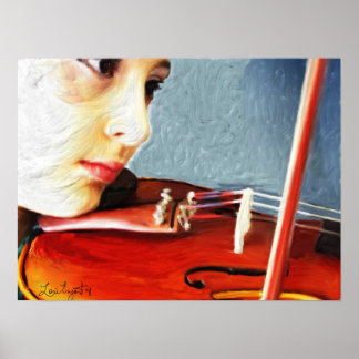 "The Violin Student" Poster