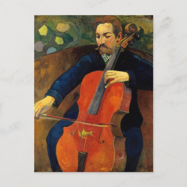 The Violoncellist Schneklud | Paul Gauguin Postcard (Front)