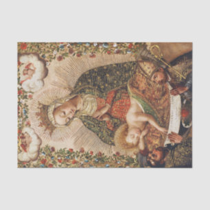 The Virgin Adoring the Christ Child at Christmas Tissue Paper
