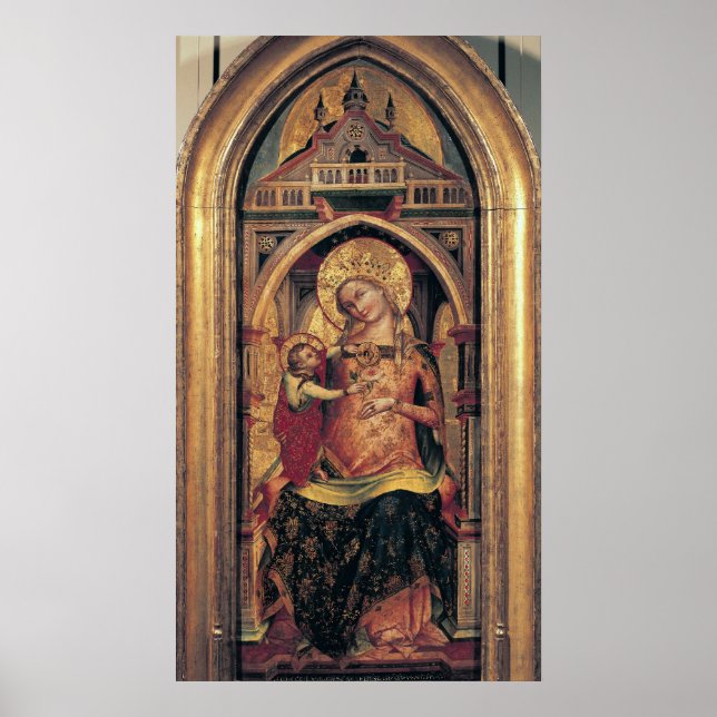 The Virgin and Child, 1372 Poster (Front)