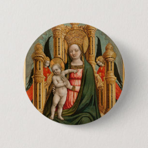 “The Virgin and Child” art button