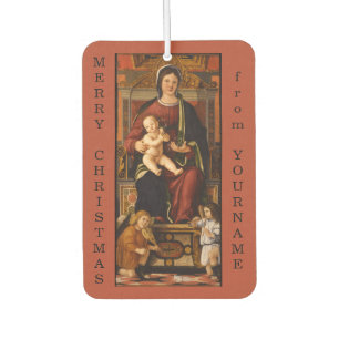 “The Virgin and Child” art custom air freshner Car Air Freshener
