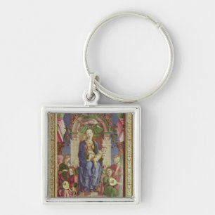 The Virgin and Child Enthroned, mid 1470s Keychain