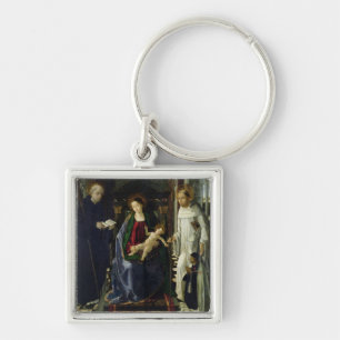 The Virgin and Child (oil) Keychain