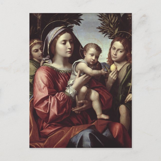 The Virgin and Child Postcard (Front)