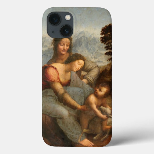 The Virgin and Child Saint Anne Leonardo da Vinci Case-Mate iPhone Case (Back)