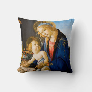 The Virgin and Child, Sandro Botticelli Throw Pillow