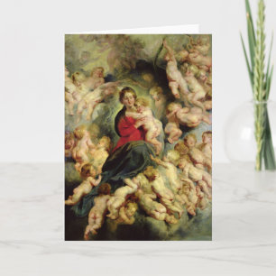 The Virgin and Child surrounded Card
