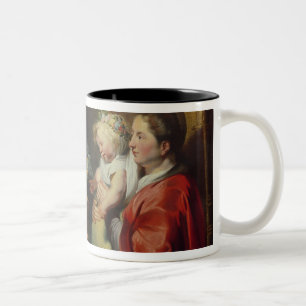 The Virgin and Child Two-Tone Coffee Mug