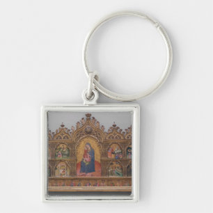 The Virgin and Child with Legendary Scenes Keychain
