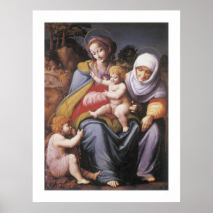 The Virgin and Child with Saint Elizabeth Poster