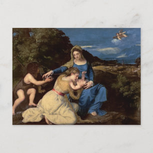 The Virgin and Child with Saints, 1532 Postcard