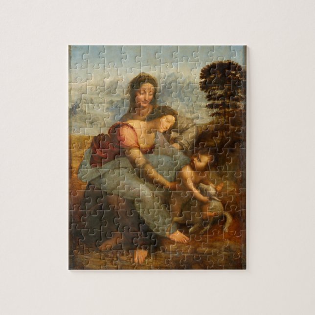 The Virgin and Child with St. Anne by Da Vinci Jigsaw Puzzle (Vertical)