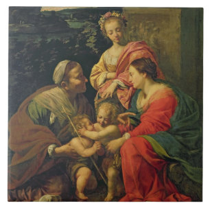 The Virgin and Child with St. Elizabeth, the Infan Tile