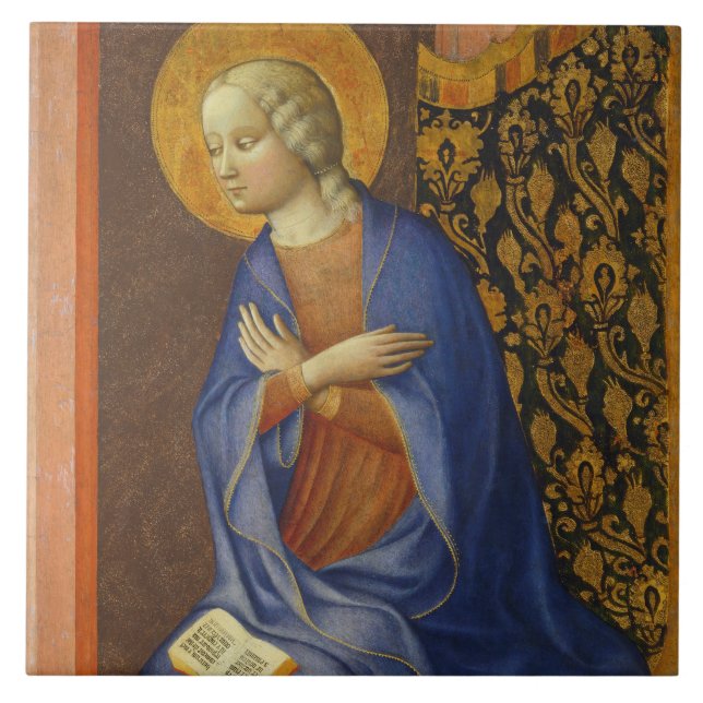 The Virgin Annunciate, c. 1430 (tempera on panel) Tile (Front)