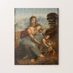 The Virgin Child Saint Anne Leonardo da Vinci Jigsaw Puzzle