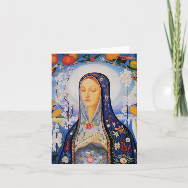 The Virgin - Joseph Stella Card (Front)