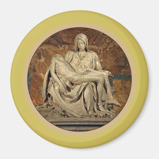 The Virgin Mary and Christ Pietà  by Michelangelo Magnet (Front)