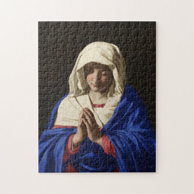 The Virgin Mary Catholic Baroque Painting Jigsaw Puzzle (Vertical)
