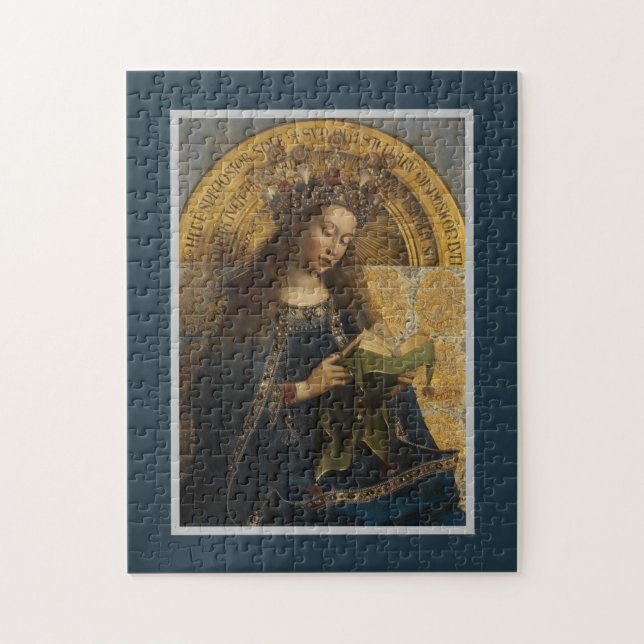 The Virgin Mary Ghent Altarpiece 1432 jan van eyck Jigsaw Puzzle (Vertical)