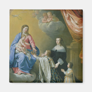 The Virgin Mary gives the Crown and Sceptre Magnet