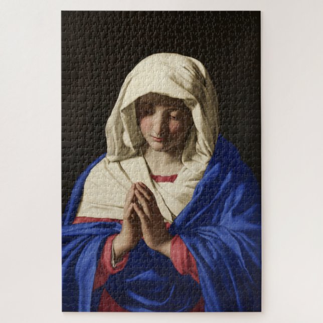 The Virgin Mary in Prayer Jigsaw Puzzle (Vertical)