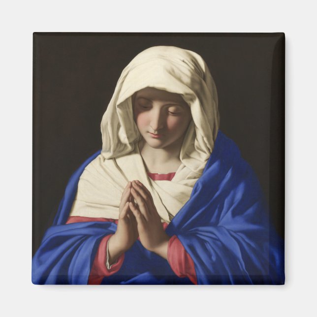 The Virgin Mary in Prayer Magnet (Front)