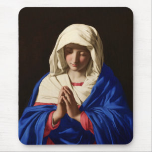 The Virgin Mary in Prayer Mouse Pad
