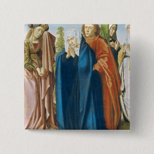 The Virgin Mary with St. John the Evangelist 2 Inch Square Button