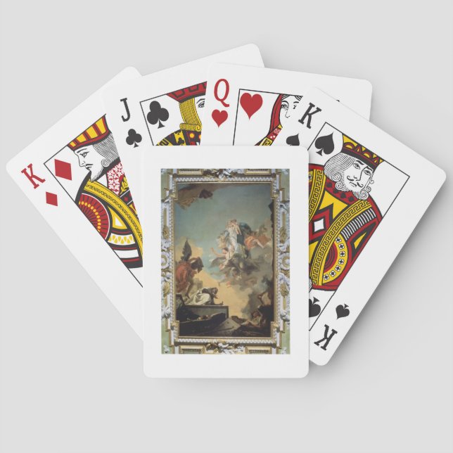 The Virgin of Carmel Giving the Scapula to the Ble Playing Cards (Back)