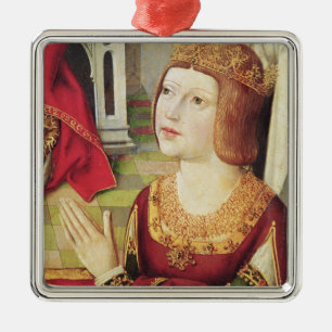 The Virgin of the Catholic Kings 2 Metal Ornament